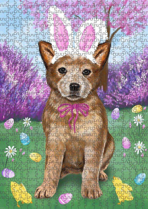Australian Cattle Dog Easter Holiday Puzzle with Photo Tin PUZL50148