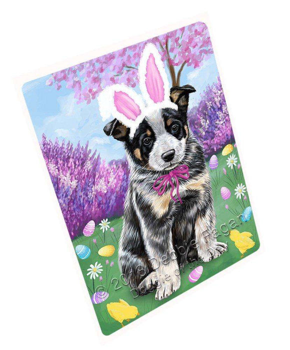 Australian Cattle Dog Easter Holiday Tempered Cutting Board C50970