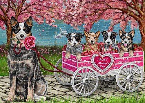 Australian Cattle Dog Mother's Day Dogs Puzzle with Photo Tin