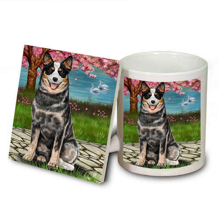 Australian Cattle Dog Mug and Coaster Set