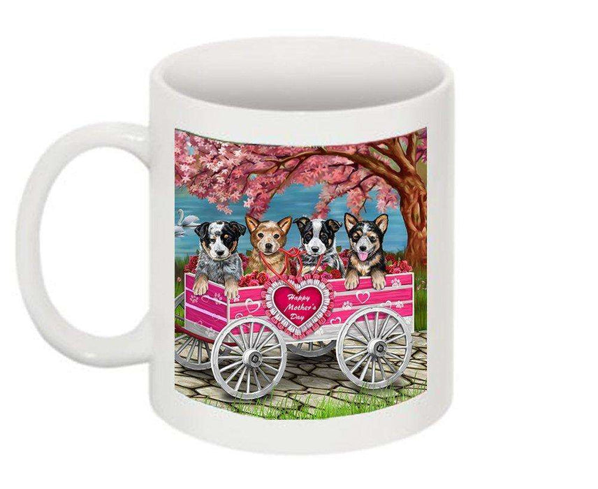 Australian Cattle Dog w/ Puppies Mother's Day Dogs Mug