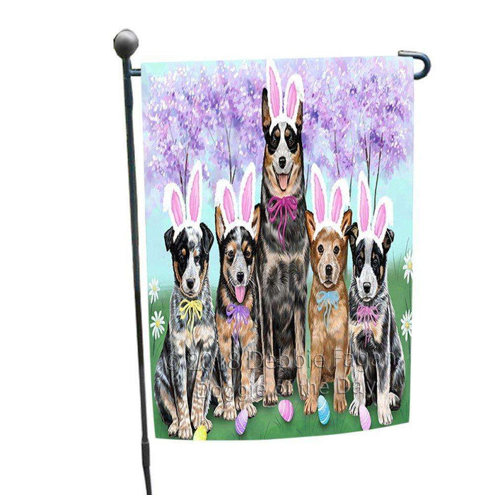 Australian Cattle Dogs Dog Easter Holiday Garden Flag GFLG49036