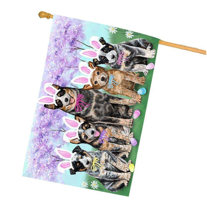 Australian Cattle Dogs Dog Easter Holiday House Flag FLG49092