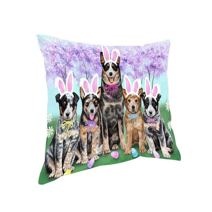 Australian Cattle Dogs Dog Easter Holiday Pillow PIL52364