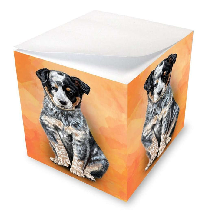 Australian Cattle Puppy Dog Note Cube
