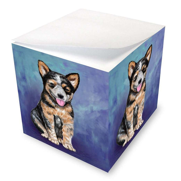Australian Cattle Puppy Dog Note Cube
