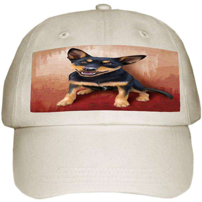 Australian Kelpie Black And Tan Dog Ball Hat Cap