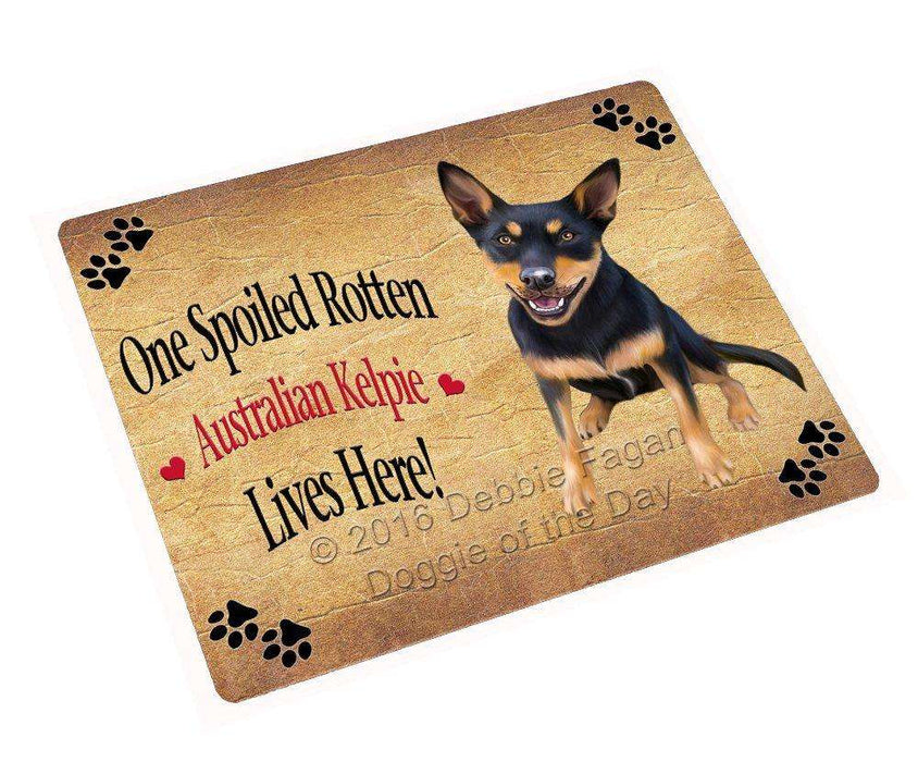 Australian Kelpie Black And Tan Spoiled Rotten Dog Magnet Mini (3.5" x 2")