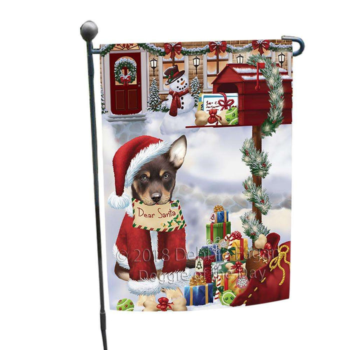 Australian Kelpie Dog Dear Santa Letter Christmas Holiday Mailbox Garden Flag GFLG53932