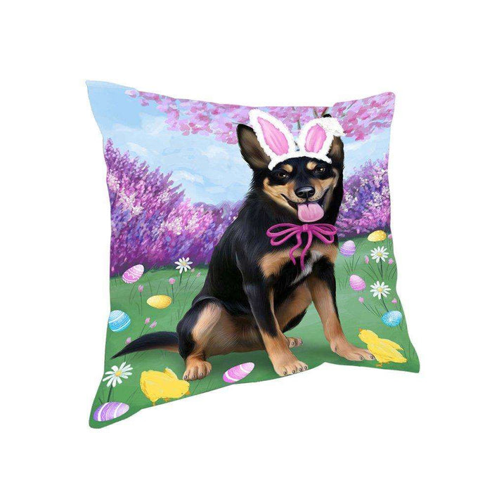Australian Kelpie Dog Easter Holiday Pillow PIL53296