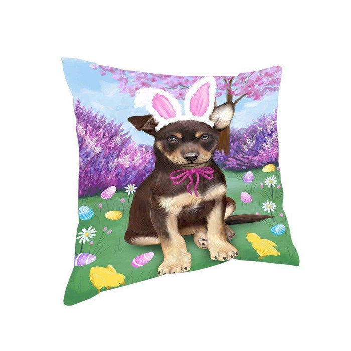Australian Kelpie Dog Easter Holiday Pillow PIL53300