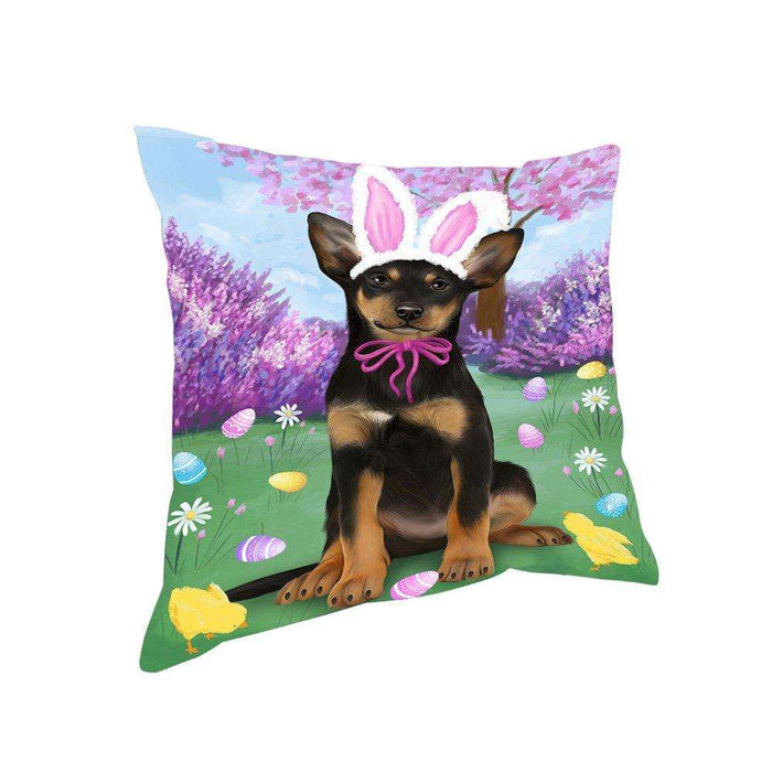Australian Kelpie Dog Easter Holiday Pillow PIL53304