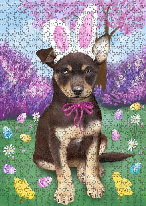 Australian Kelpie Dog Easter Holiday Puzzle with Photo Tin PUZL51255