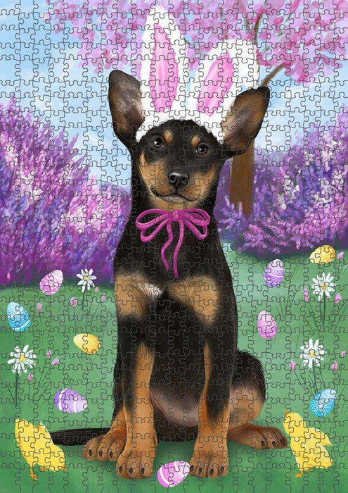 Australian Kelpie Dog Easter Holiday Puzzle with Photo Tin PUZL51258