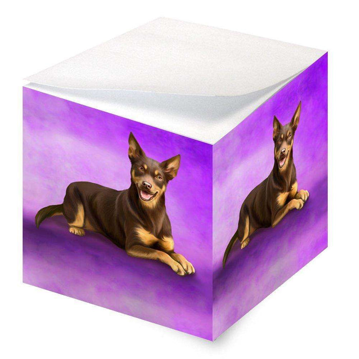 Australian Kelpie Dog Note Cube