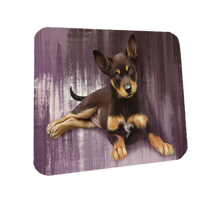 Australian Kelpie Puppy Dog Coasters Set of 4