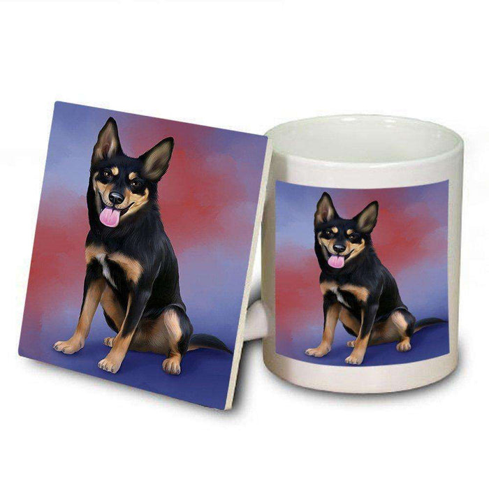 Australian Kelpies Dog Mug and Coaster Set MUC48275