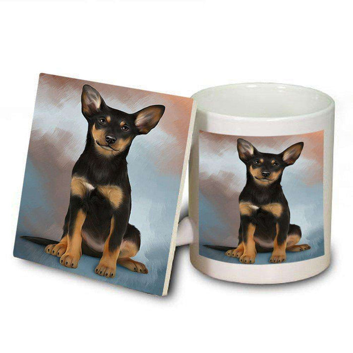 Australian Kelpies Dog Mug and Coaster Set MUC48276