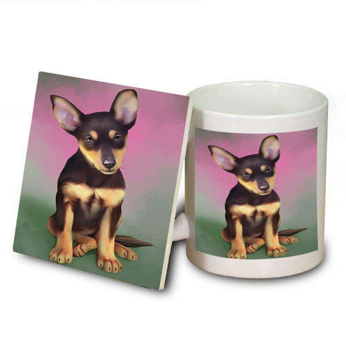 Australian Kelpies Dog Mug and Coaster Set MUC48277