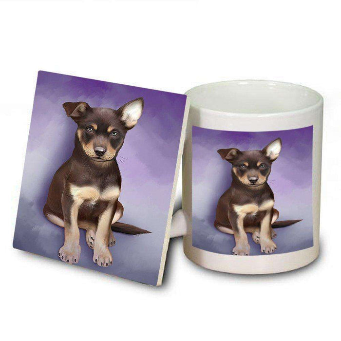 Australian Kelpies Dog Mug and Coaster Set MUC48278