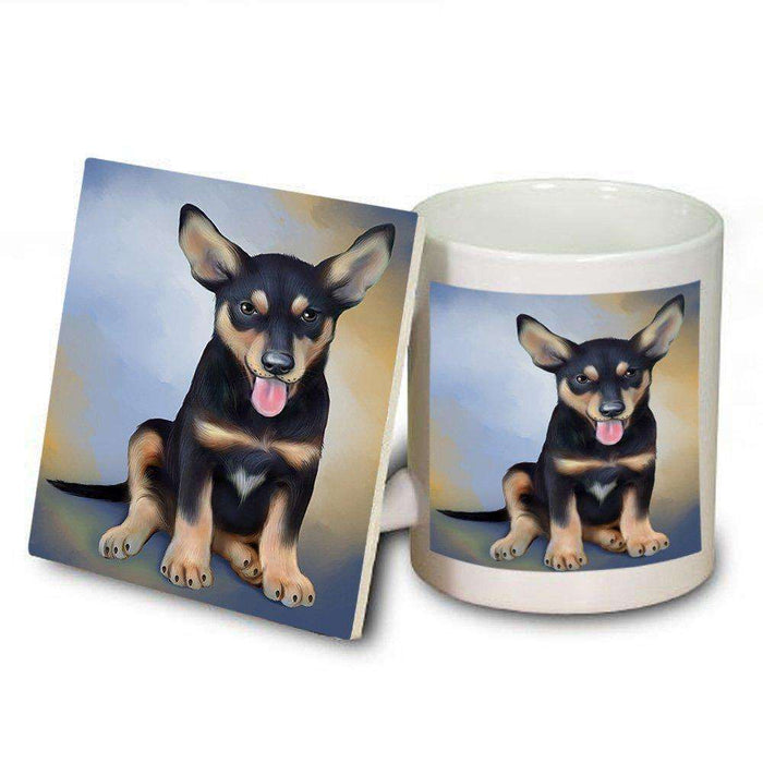 Australian Kelpies Dog Mug and Coaster Set MUC48279
