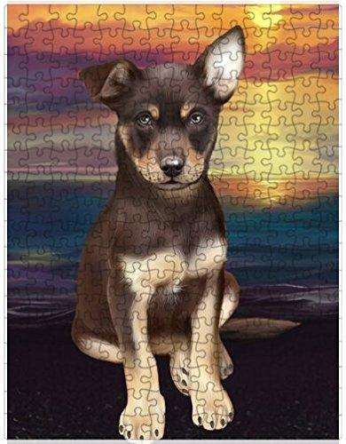 Australian Kelpies Dog Puzzle with Photo Tin D637