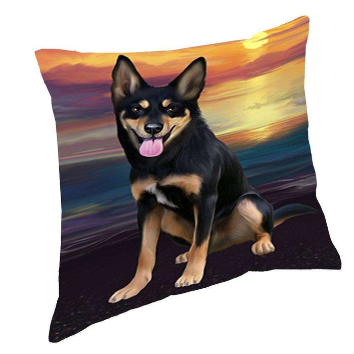 Australian Kelpies Dog Throw Pillow D511