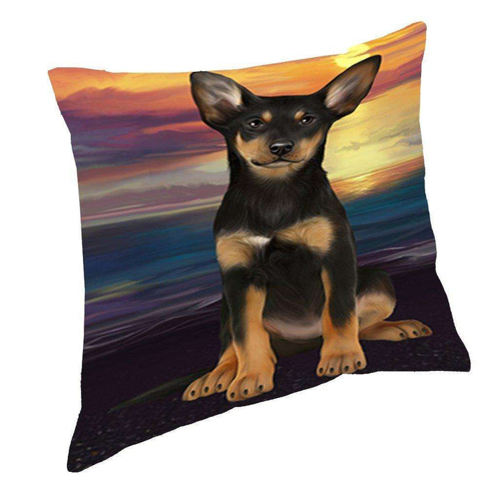 Australian Kelpies Dog Throw Pillow D512