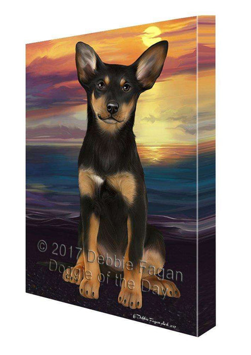 Australian Kelpies Dog Wall Art Canvas CV17