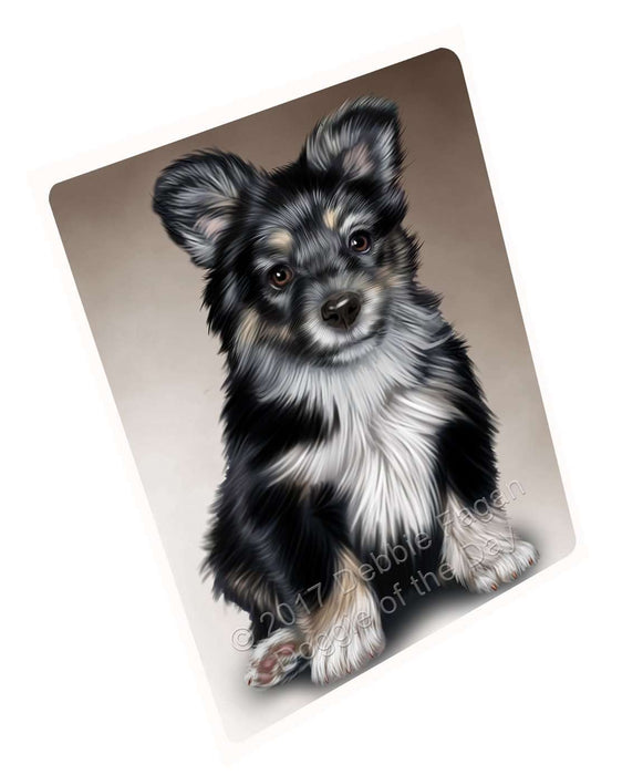 Australian Shepherd Black Puppy Dog Tempered Cutting Board