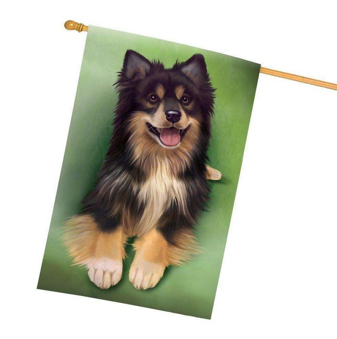 Australian Shepherd Black Tri Dog All Weather House Flag