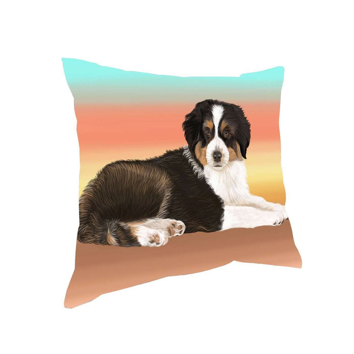 Australian Shepherd Black Tri Dog Throw Pillow
