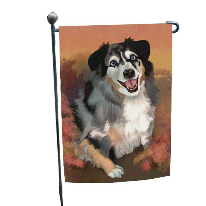 Australian Shepherd Blue Merle Dog Garden Flag