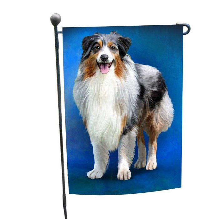 Australian Shepherd Blue Merle Dog Garden Flag