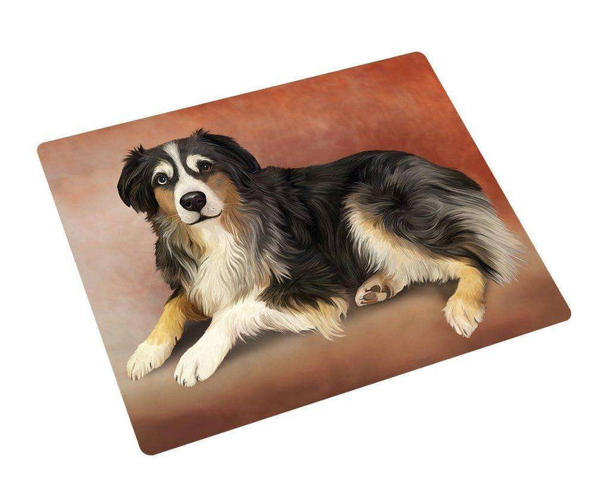 Australian Shepherd Blue Merle Dog Large Refrigerator / Dishwasher Magnet 11.5" x 17.6"