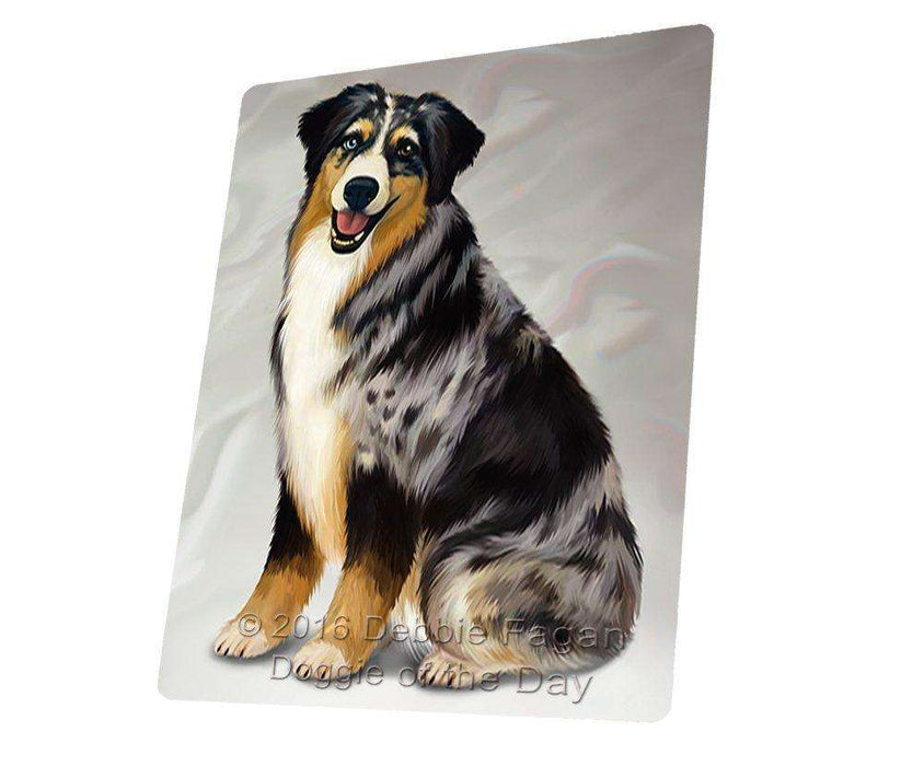 Australian Shepherd Blue Merle Dog Large Refrigerator / Dishwasher Magnet