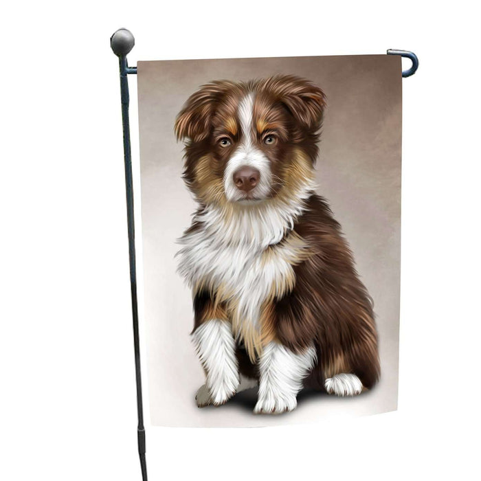 Australian Shepherd Brown Puppy Dog Garden Flag