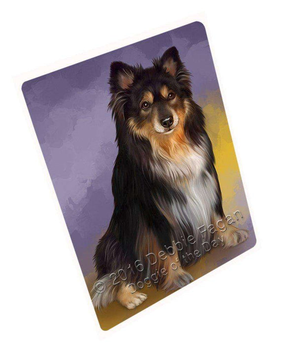 Australian Shepherd Dog Art Portrait Print Woven Throw Sherpa Plush Fleece Blanket D094