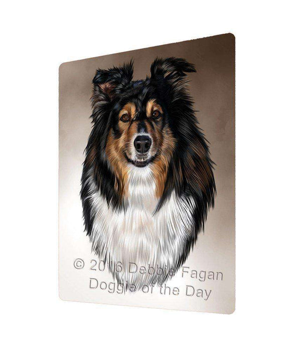 Australian Shepherd Dog Art Portrait Print Woven Throw Sherpa Plush Fleece Blanket