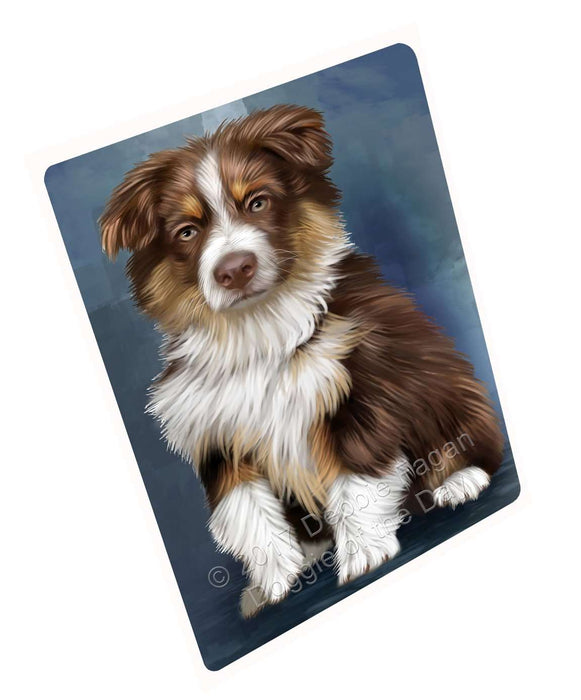 Australian Shepherd Dog Art Portrait Print Woven Throw Sherpa Plush Fleece Blanket