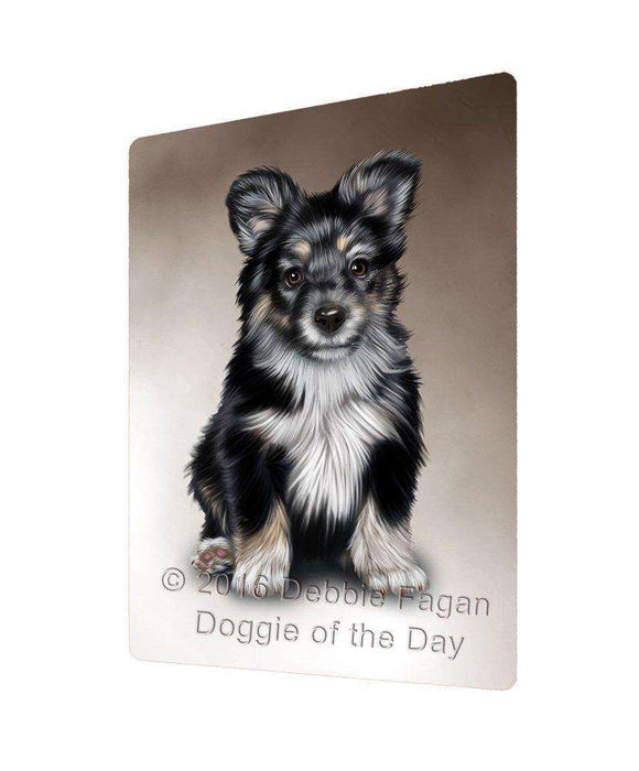 Australian Shepherd Dog Art Portrait Print Woven Throw Sherpa Plush Fleece Blanket