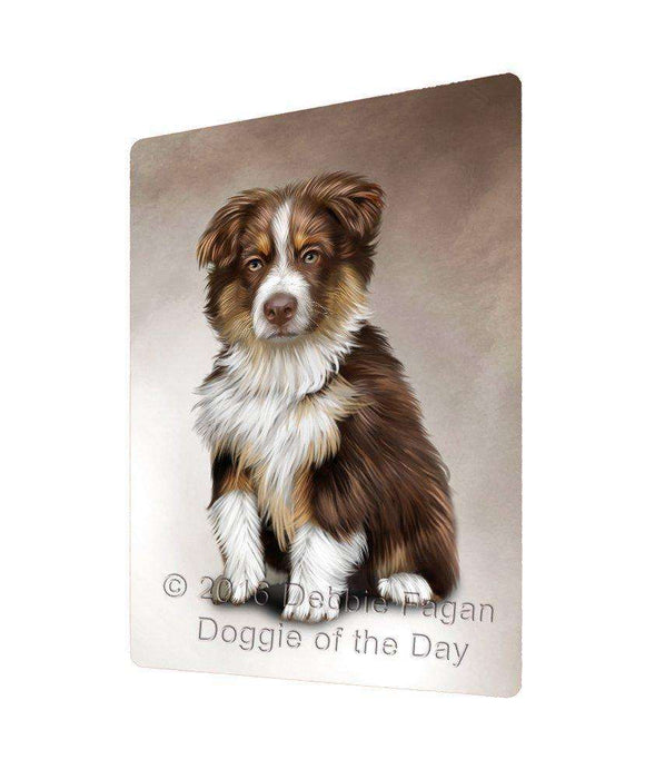 Australian Shepherd Dog Art Portrait Print Woven Throw Sherpa Plush Fleece Blanket