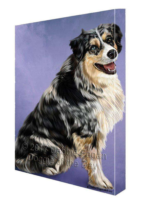 Australian Shepherd Dog Canvas Wall Art