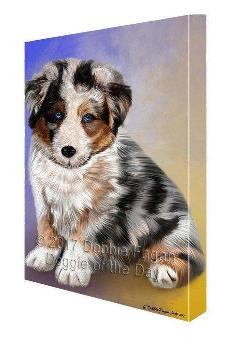 Australian Shepherd Dog Canvas Wall Art