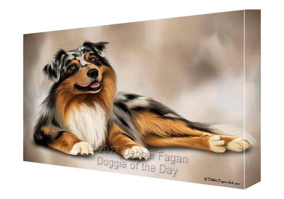 Australian Shepherd Dog Canvas Wall Art