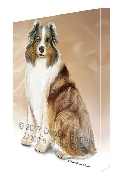 Australian Shepherd Dog Canvas Wall Art