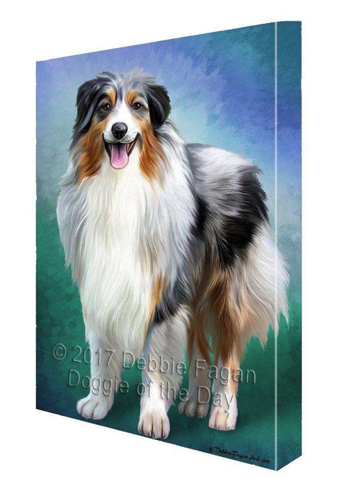 Australian Shepherd Dog Canvas Wall Art