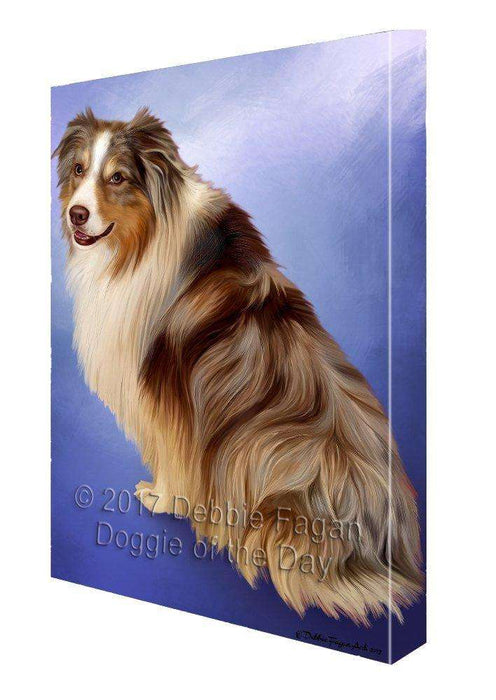 Australian Shepherd Dog Canvas Wall Art