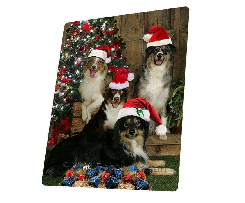 Australian Shepherd Dog Christmas Magnet Mini (3.5" x 2")
