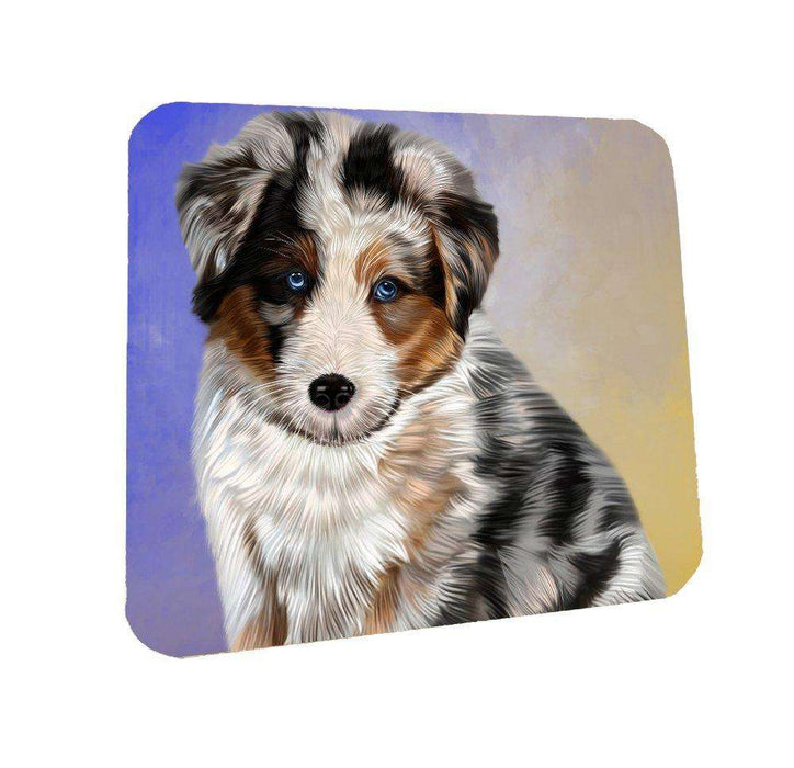 Australian Shepherd Dog Coasters Set of 4